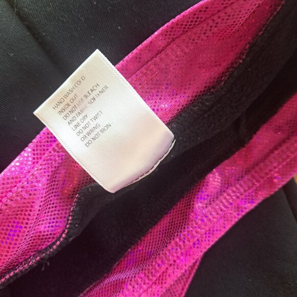 Figure Skating Spiral Polartec Polar Fleece Pants NY2 sportswear black fushia XS - Picture 3 of 3